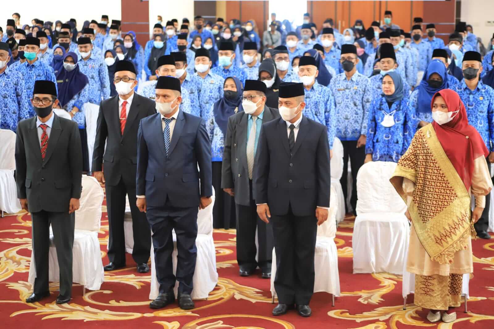 pelantikan pelantikan 352 Pejabat Eselon II, III dan IV Dilantik, Bupati Rusma Yul Anwar Tidak Ingin Loyalitas Berlebihan