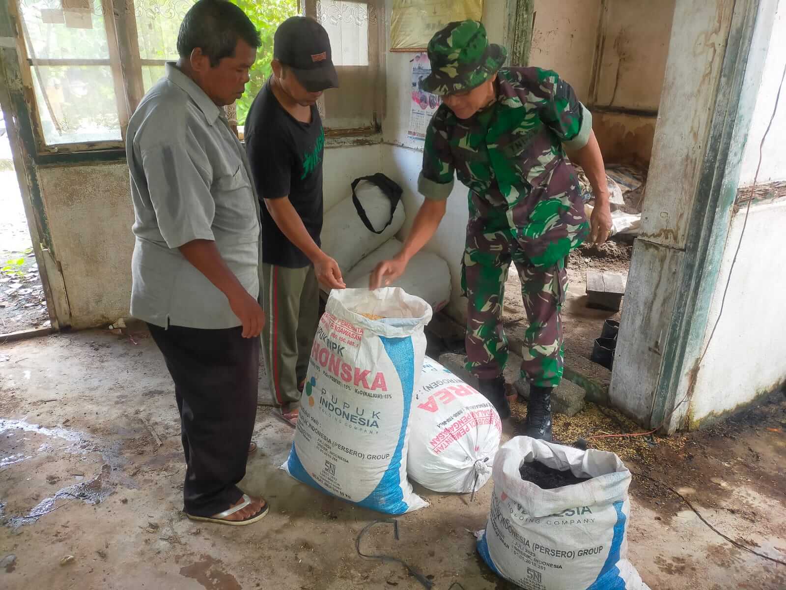 WhatsApp Image 2022 02 04 at 12.10.50 Babinsa di Pessel Ajak Warga Gunakan Sekam Padi, Ini Manfaatnya