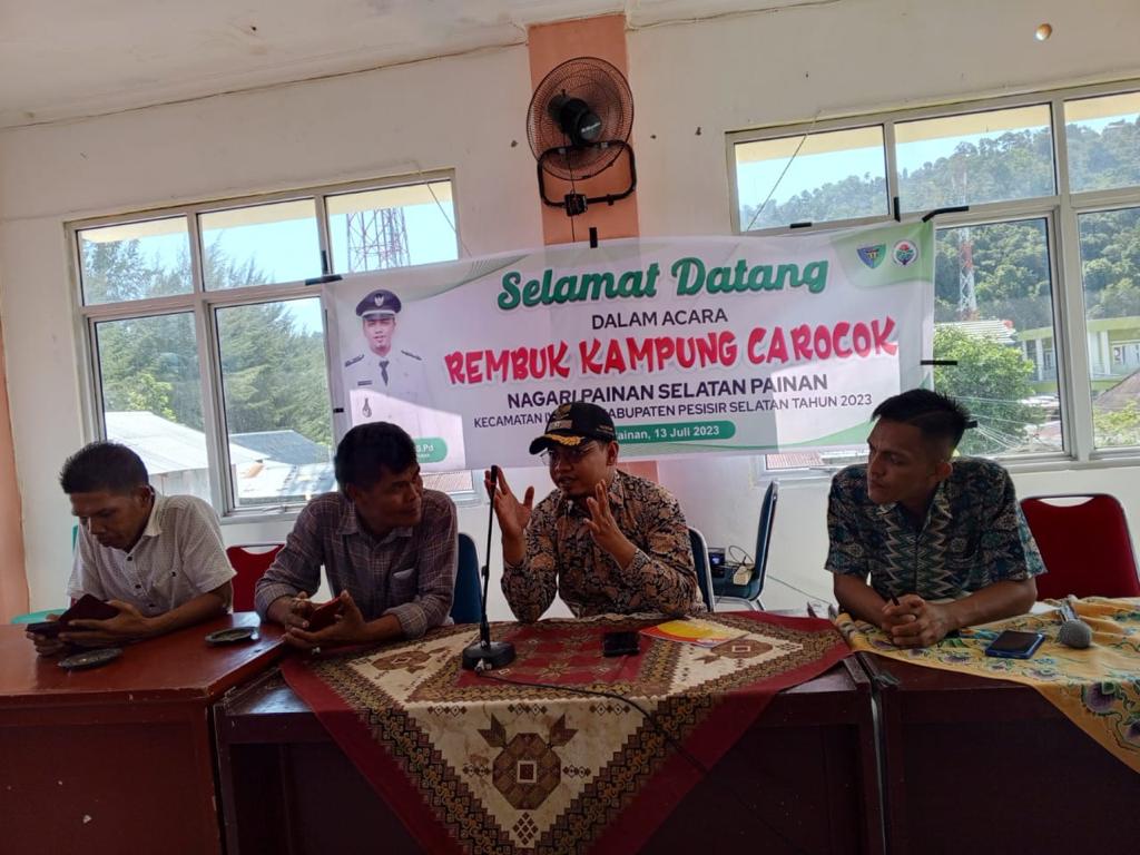 rembuk-kampung-carocok sedang 1689299056 06592d50 36ff 4cef 9d73 d2d4f3eb5a26 Pemerintah Nagari Painan Selatan Painan Gelar Rembuk Kampung
