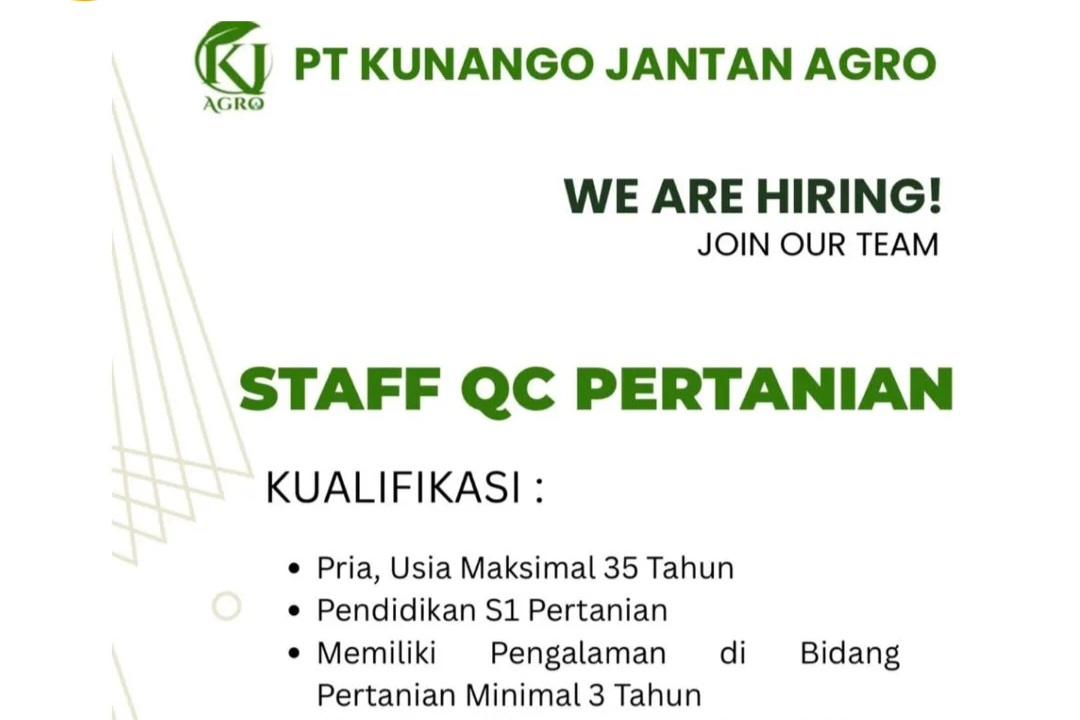 Screenshot 20250920 020308 Instagram PT Kunango Jantan Agro Buka Lowongan Staff QC Pertanian, Simak Syarat dan Cara Daftar